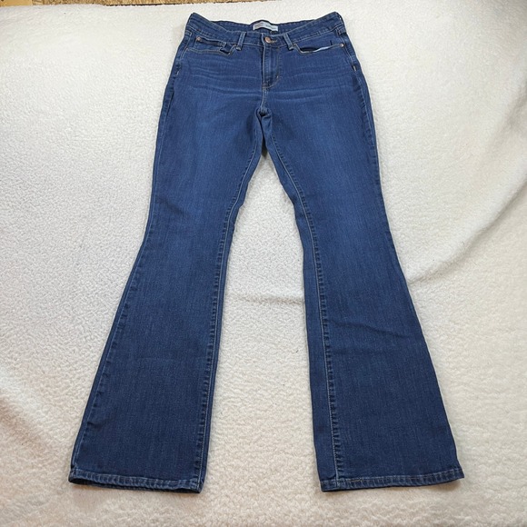 Signature by Levi Strauss & Co. Denim - Signature by Levi Strauss Women 10L Blue Mid Rise Bootcut Jeans Stretch